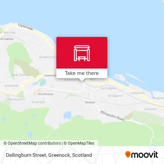 Dellingburn Street, Greenock map
