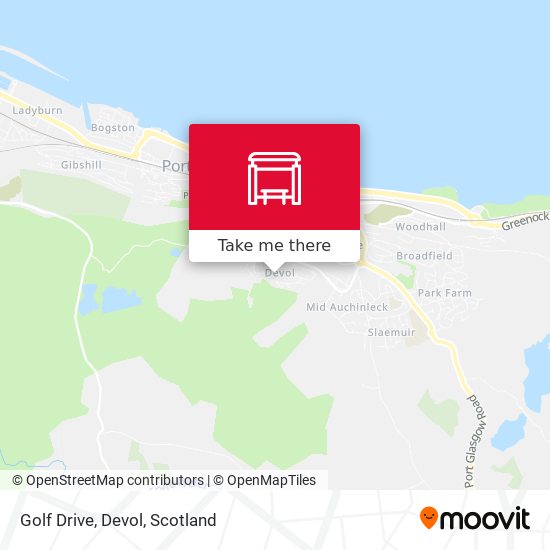 Golf Drive, Devol map