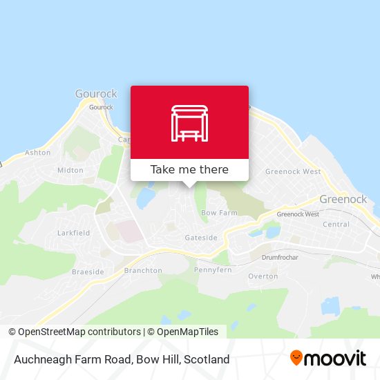 Auchneagh Farm Road, Bow Hill map