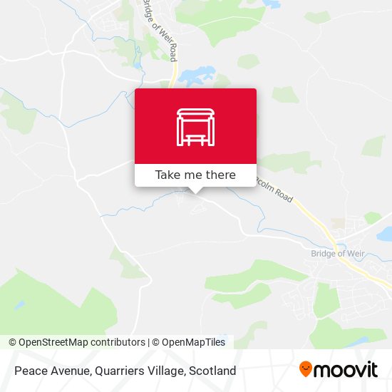 Peace Avenue, Quarriers Village map