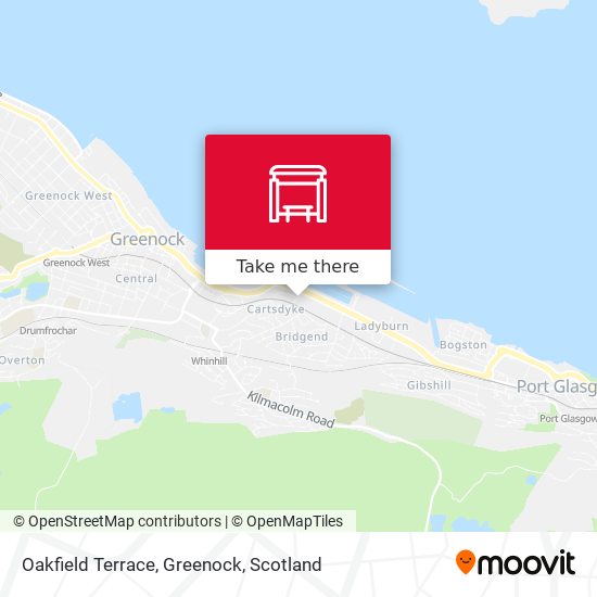 Oakfield Terrace, Greenock map