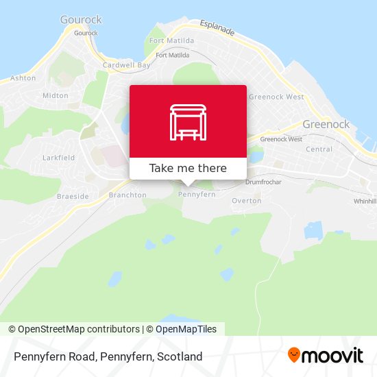 Pennyfern Road, Pennyfern map