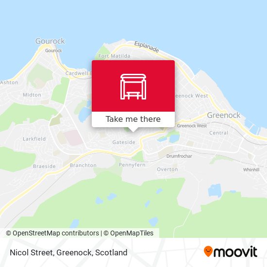Nicol Street, Greenock map