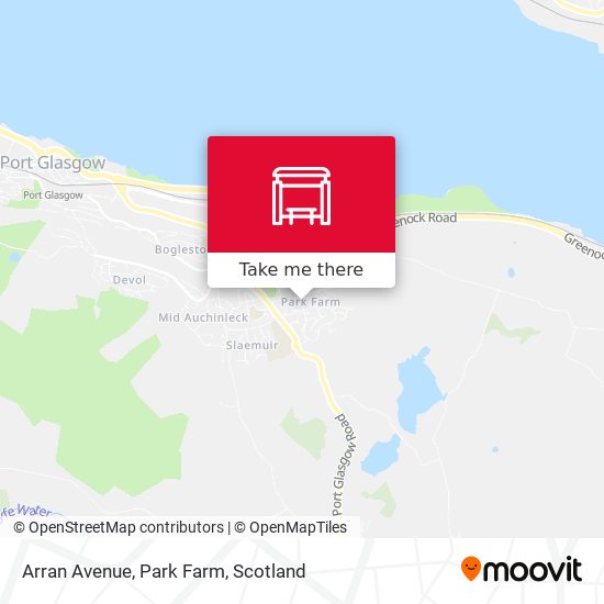 Arran Avenue, Park Farm map