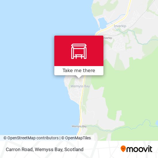 Carron Road, Wemyss Bay map