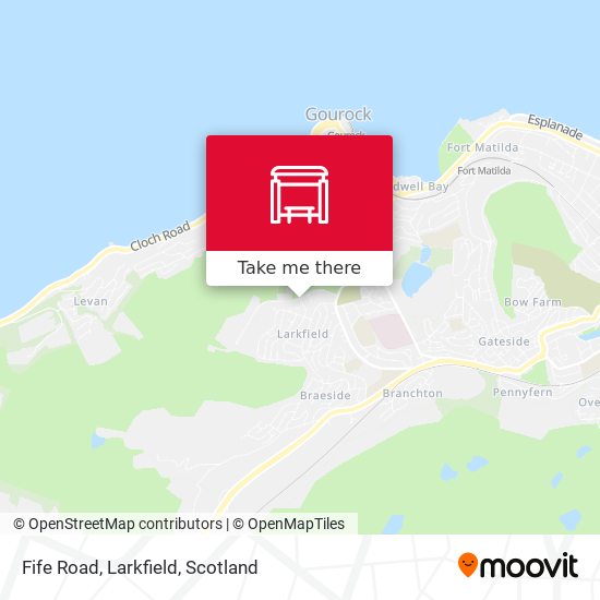 Fife Road, Larkfield map