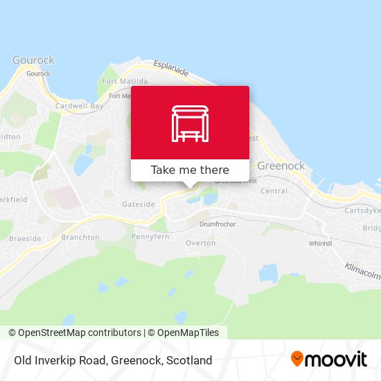 Old Inverkip Road, Greenock map