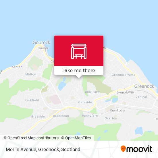 Merlin Avenue, Greenock map