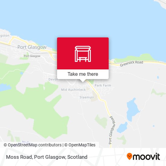 Moss Road, Port Glasgow map