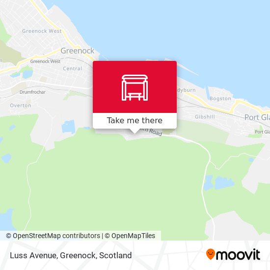 Luss Avenue, Greenock map