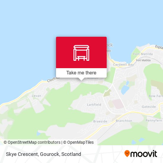Skye Crescent, Gourock map