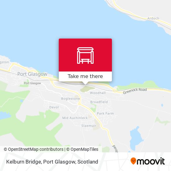 Kelburn Bridge, Port Glasgow map