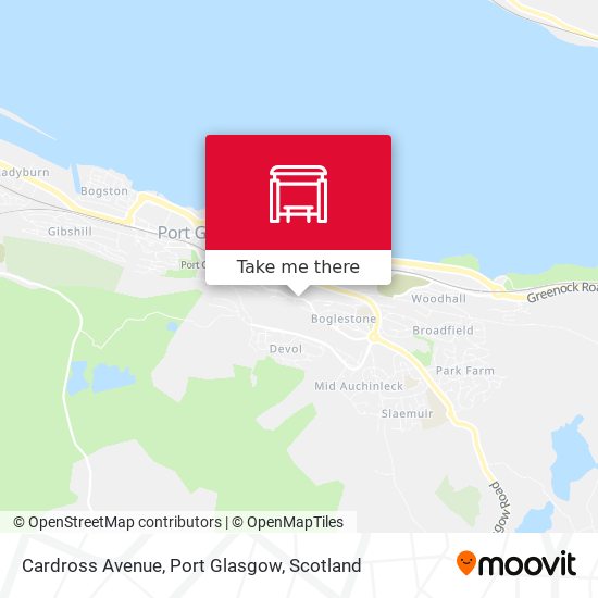 Cardross Avenue, Port Glasgow map