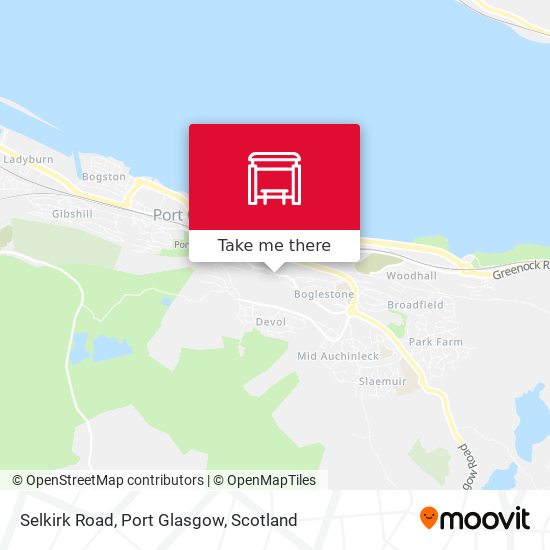 Selkirk Road, Port Glasgow map