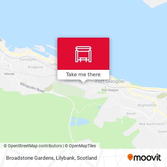 Broadstone Gardens, Lilybank map