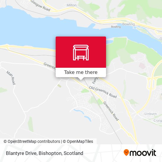 Blantyre Drive, Bishopton map