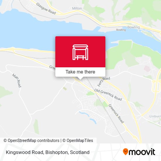 Kingswood Road, Bishopton map