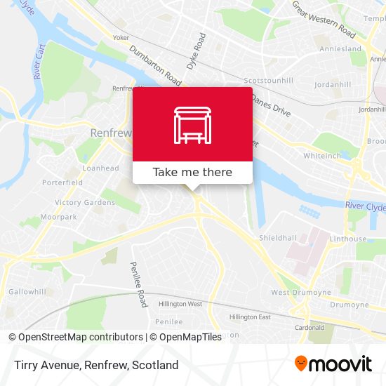 Tirry Avenue, Renfrew map