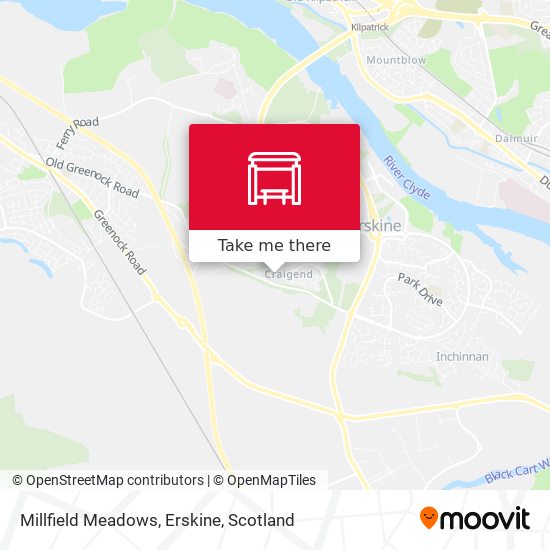 Millfield Meadows, Erskine map