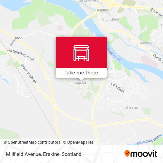 Millfield Avenue, Erskine map