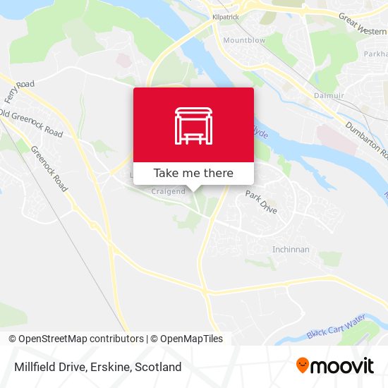 Millfield Drive, Erskine map