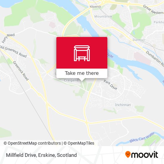 Millfield Drive, Erskine map