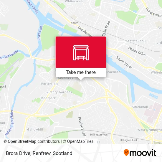 Brora Drive, Renfrew map