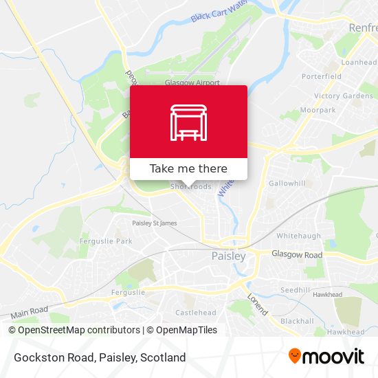 Gockston Road, Paisley map