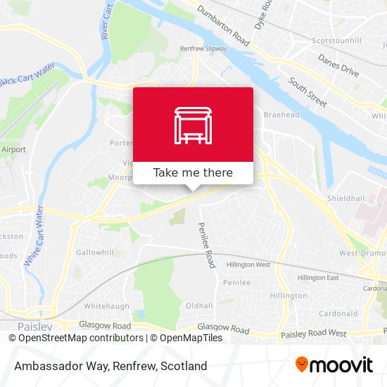 Ambassador Way, Renfrew map