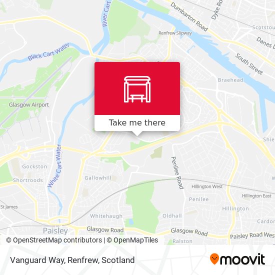 Vanguard Way, Renfrew map