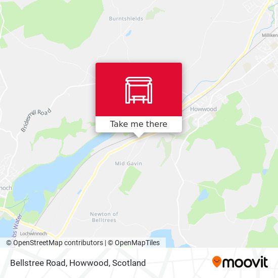 Bellstree Road, Howwood map