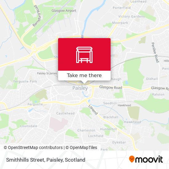 Smithhills Street, Paisley map