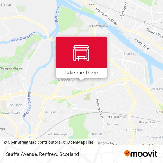 Staffa Avenue, Renfrew map