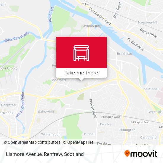 Lismore Avenue, Renfrew map