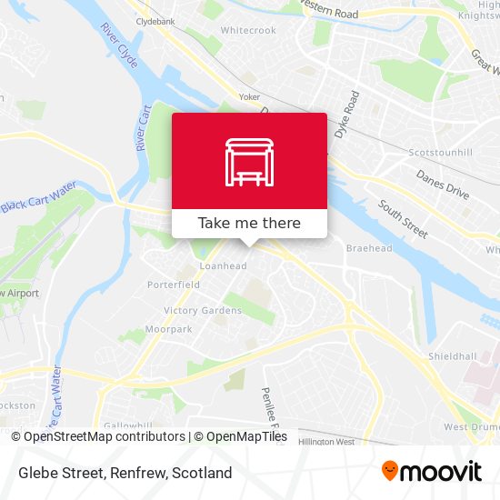 Glebe Street, Renfrew map
