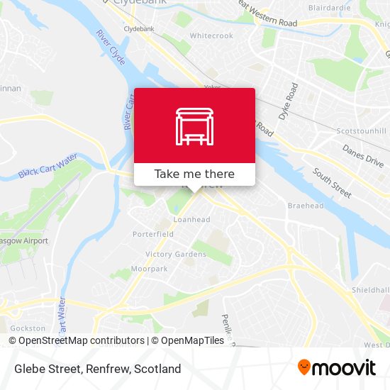 Glebe Street, Renfrew map