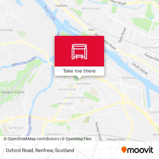 Oxford Road, Renfrew map