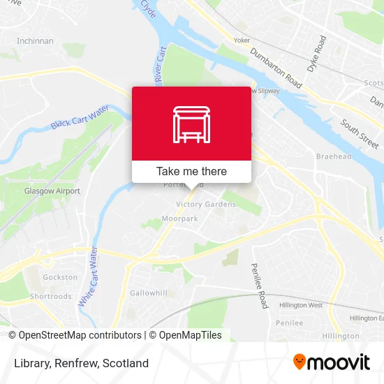 Library, Renfrew map