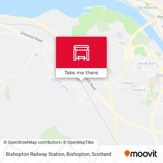 Bishopton Railway Station, Bishopton map