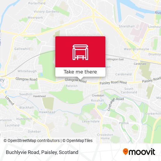 Buchlyvie Road, Paisley map