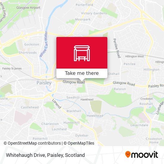 Whitehaugh Drive, Paisley map