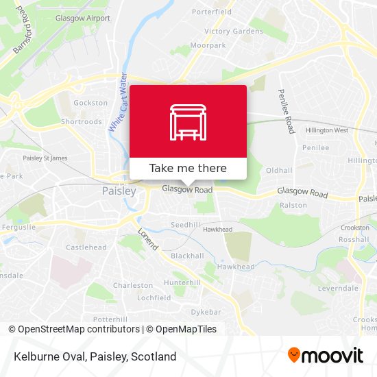 Kelburne Oval, Paisley map