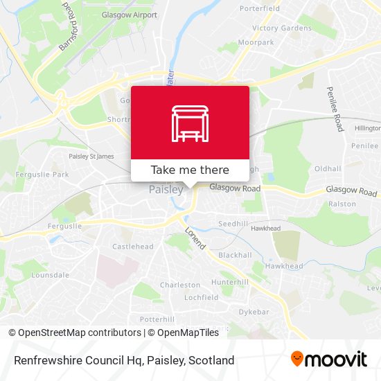 Renfrewshire Council Hq, Paisley map