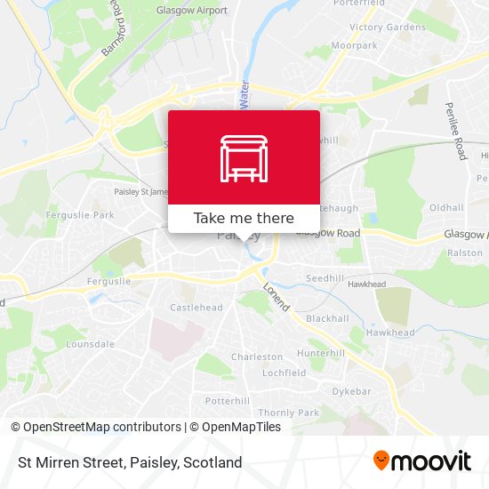 St Mirren Street, Paisley map