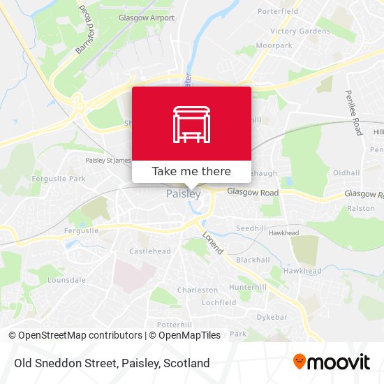 Old Sneddon Street, Paisley map