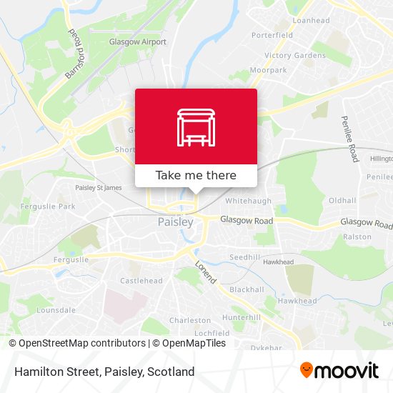 Hamilton Street, Paisley map
