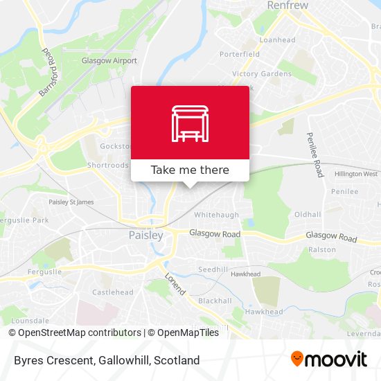 Byres Crescent, Gallowhill map