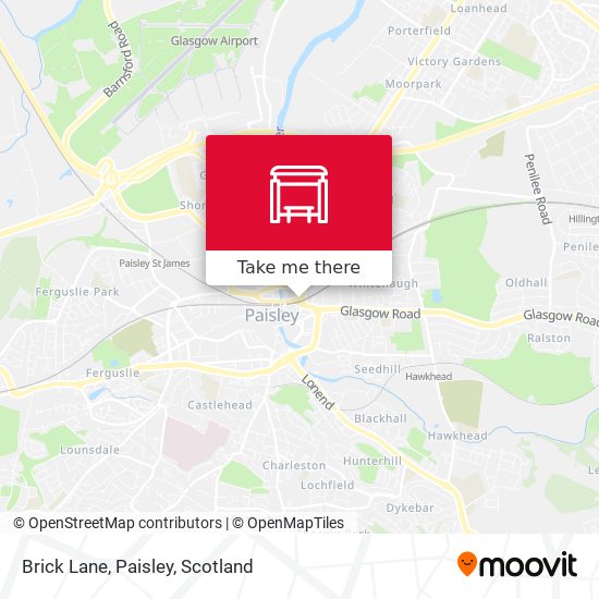 Brick Lane, Paisley map