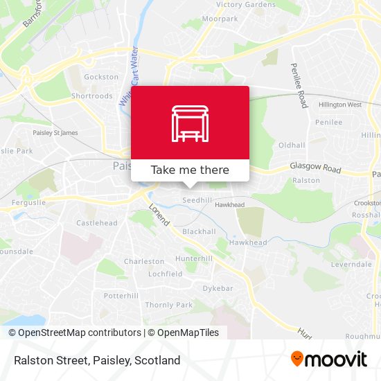 Ralston Street, Paisley map