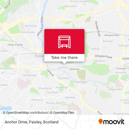 Anchor Drive, Paisley map